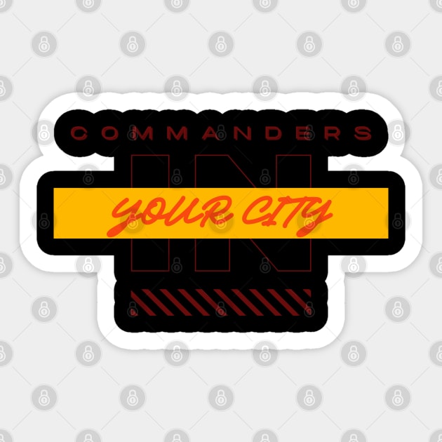 COMMANDERS IN YOUR CITY Sticker by Lolane